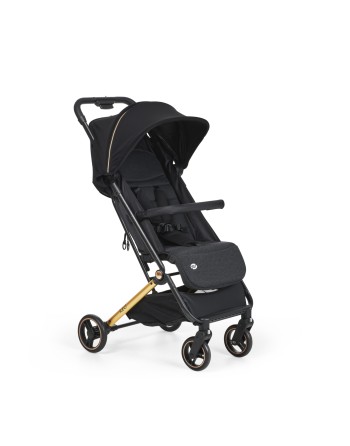 Silla de Paseo Keo Negro/Oro | Ligera, Compacta y Reclinable hasta 22 kg
