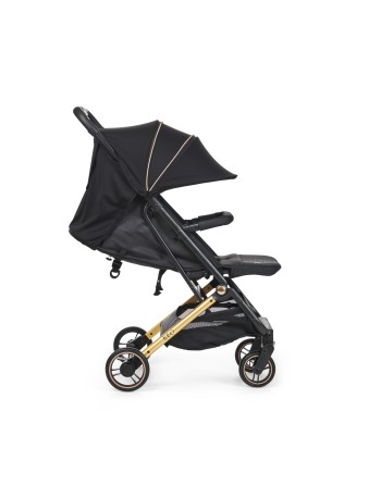Silla de Paseo Keo Negro/Oro | Ligera, Compacta y Reclinable hasta 22 kg