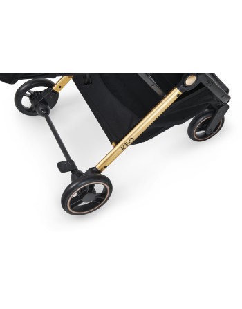 Silla de Paseo Keo Negro/Oro | Ligera, Compacta y Reclinable hasta 22 kg