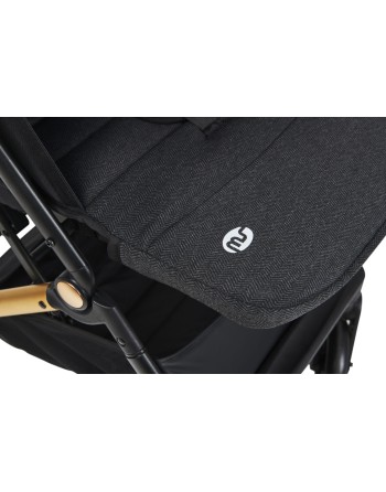 Silla de Paseo Keo Negro/Oro | Ligera, Compacta y Reclinable hasta 22 kg