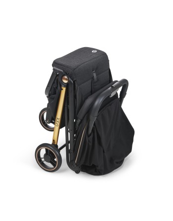 Silla de Paseo Keo Negro/Oro | Ligera, Compacta y Reclinable hasta 22 kg