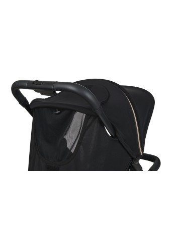Silla de Paseo Keo Negro/Oro | Ligera, Compacta y Reclinable hasta 22 kg
