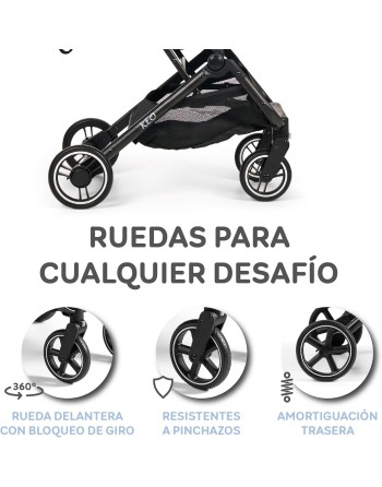 Silla de Paseo Keo Beige | Ligera, Compacta y hasta 22 kg.