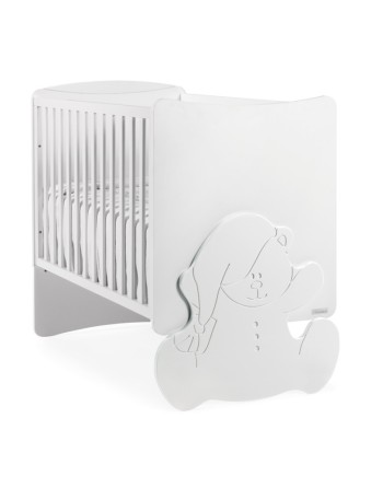 Cuna Trama Kuma Blanco Mate